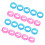 20pcs Silicone Finger Protector Rings for Hair Cutting Scissors 11