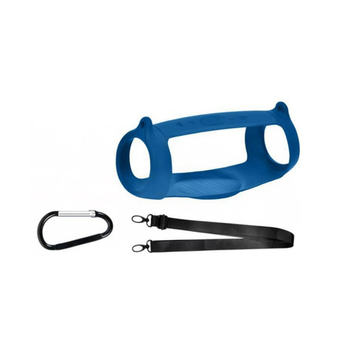 Case Cover for JBL Charge 5, Protective with Shoulder Strap, Blue