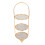Tier Cake Stand With Round Shape Golden Iron And Ceramic 1set 5