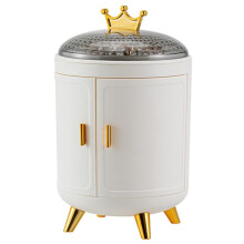 Plastic Tabletop Organizer for Delicate Makeup and Jewelry Storage Box for Girls and Women, Clear Plastic Design