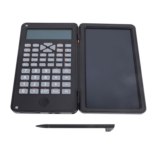 Scientific Calculator with 6" LCD & Foldable Writing Tablet, Black 1
