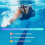 Swim Training Snorkel, Center-Mount, 1-Way Valve White 3