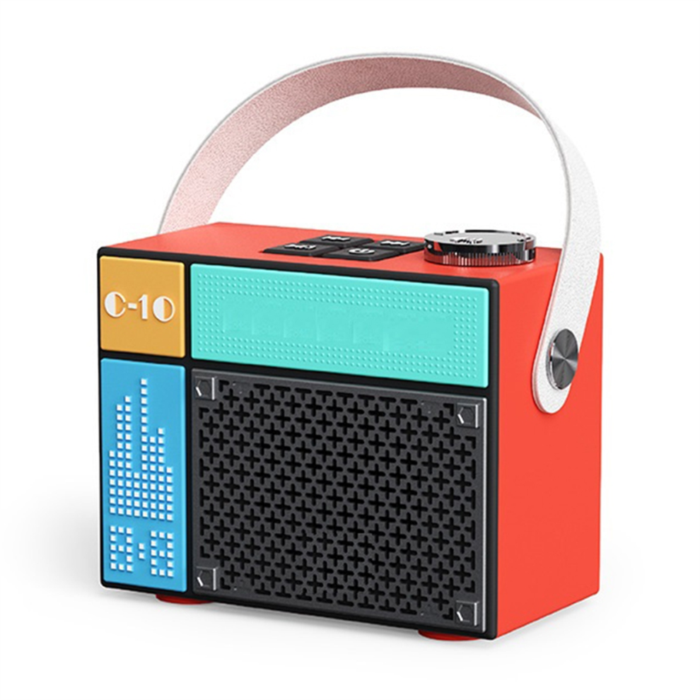 Portable Bluetooth Speaker Rechargeable Wireless Speaker Red 4711736638585