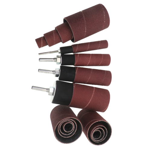 Sanding Drum Sander Drum Kit Rubber Mandrels Sandpaper 2