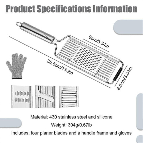4-piece set+gloves+color box multifunctional vegetable cutter 1