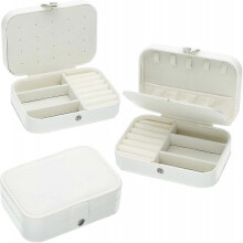 Small Travel Artificial Pu Leather Jewelry Storage Box