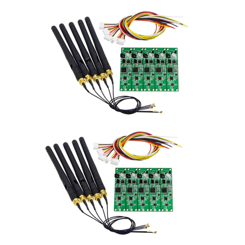 10 τεμάχια ασύρματης πλακέτας πομποδέκτη DMX 512 2.4Ghz 2 σε 1 2