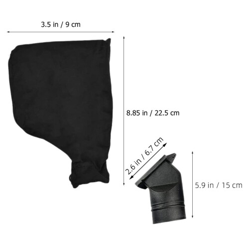2pcs Miter Saw Dust Collection Hood Dust Bag 1