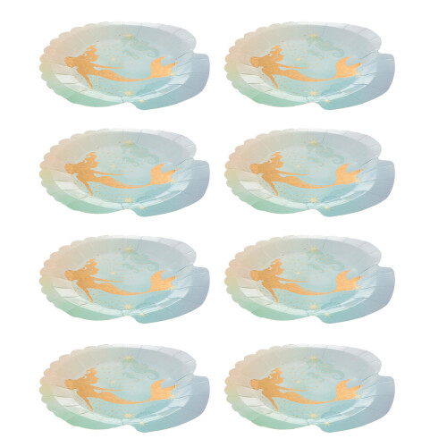 8pcs Mermaid Party Supplies 1