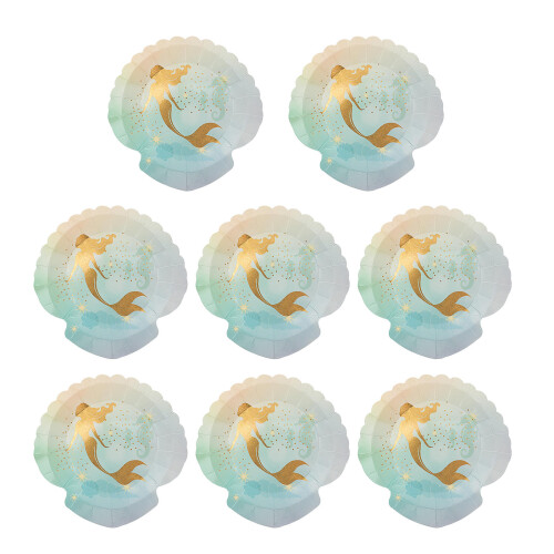 8pcs Mermaid Party Supplies