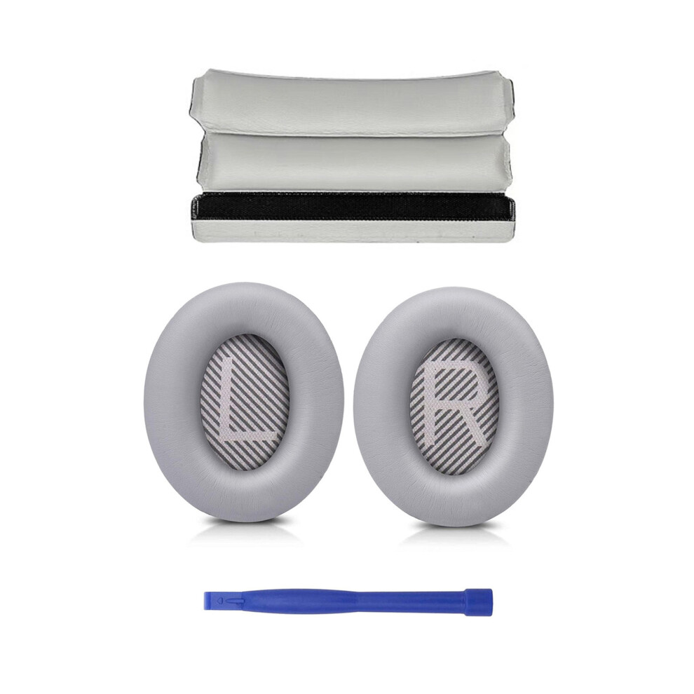 Gray Soft Earpads Headband Cushion For Qc35/Qc35ii Earphone