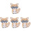 4 Pieces Animal Nursery Decor Fox Ornament Desktop 4