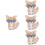 4 Pieces Animal Nursery Decor Fox Ornament Desktop 8