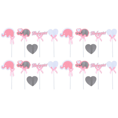 2 Pack Cake Baking Accessories Elephant Decorations Party Insert 1