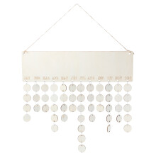 1Set DIY Kalenderbord Met Touw, Eenvoudig Ophangen