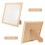 Picture Frames Beige Wood 1set 11in Square 6