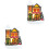 2 Pack Mini House Ornament Miniatures Decor Christmas Decorations 3