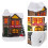2 Pack Mini House Ornament Miniatures Decor Christmas Decorations 8