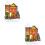 2 Pack Mini House Ornament Miniatures Decor Christmas Decorations 6