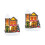 2 Pack Mini House Ornament Miniatures Decor Christmas Decorations 4
