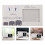 Sonogram Photo Frame White 1set 9.4x4.9x0.3in 3
