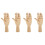 4pcs Flexible Joint Wooden Hand Model Puppet 6
