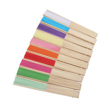 10 Pcs 10 Colors Folding Fan Chinese Style Party Gift DIY Wedding Decor