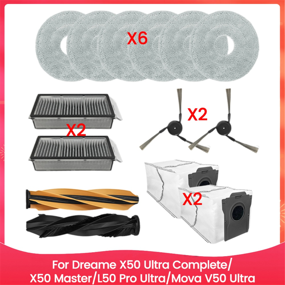 For Replacement Parts Brush Filters Mop Pads Dust Bag 4713049677008