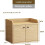 Lockable Wooden Desktop Storage Box - Durable Flat File Drawer Organizer 2