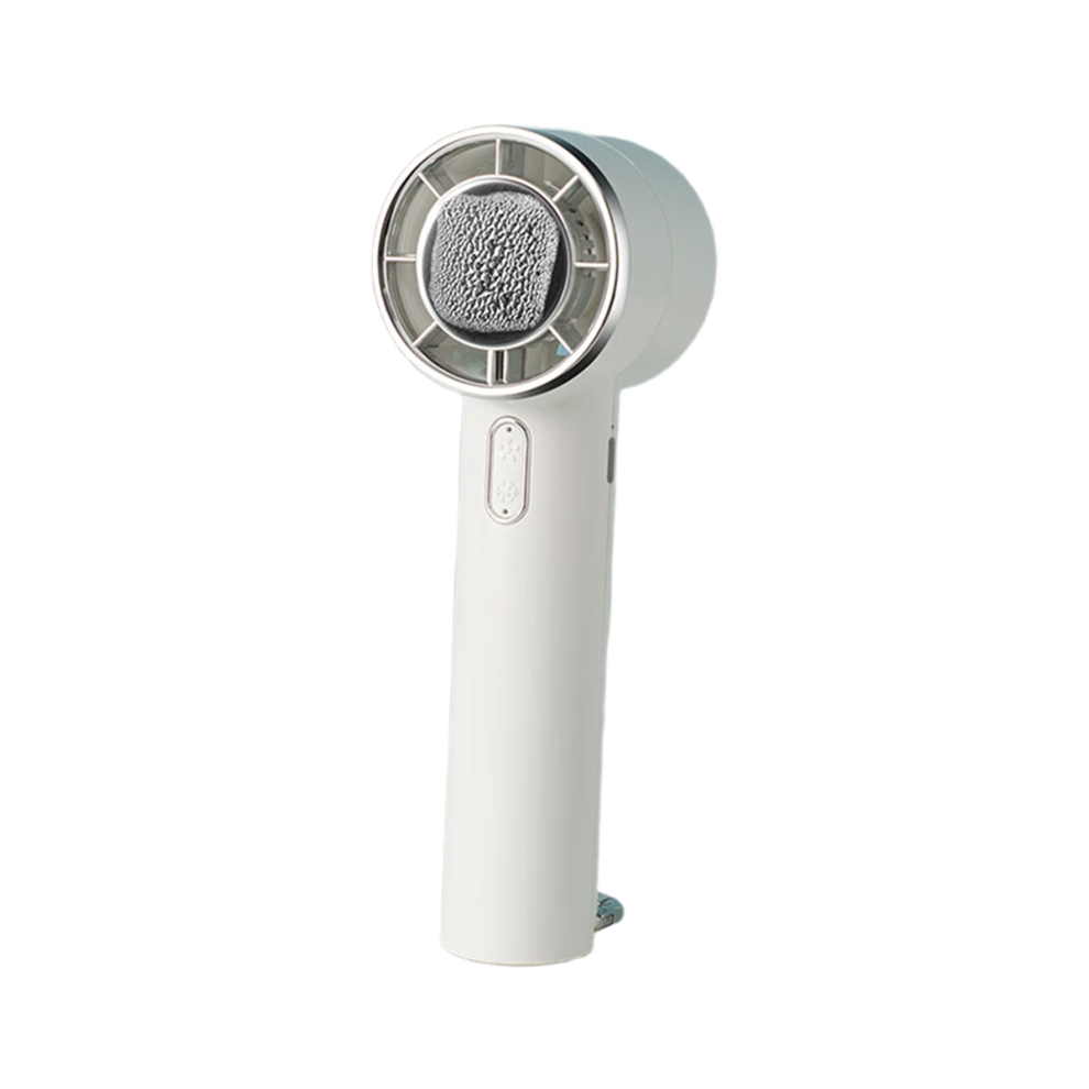 Merkkitön Handheld Turbo Ice Fan With Hook Usb Mini Cold Fan White