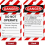 50PCS Lockout Tagout Tags Do Not Operate Lables with 50 Zip Ties 5