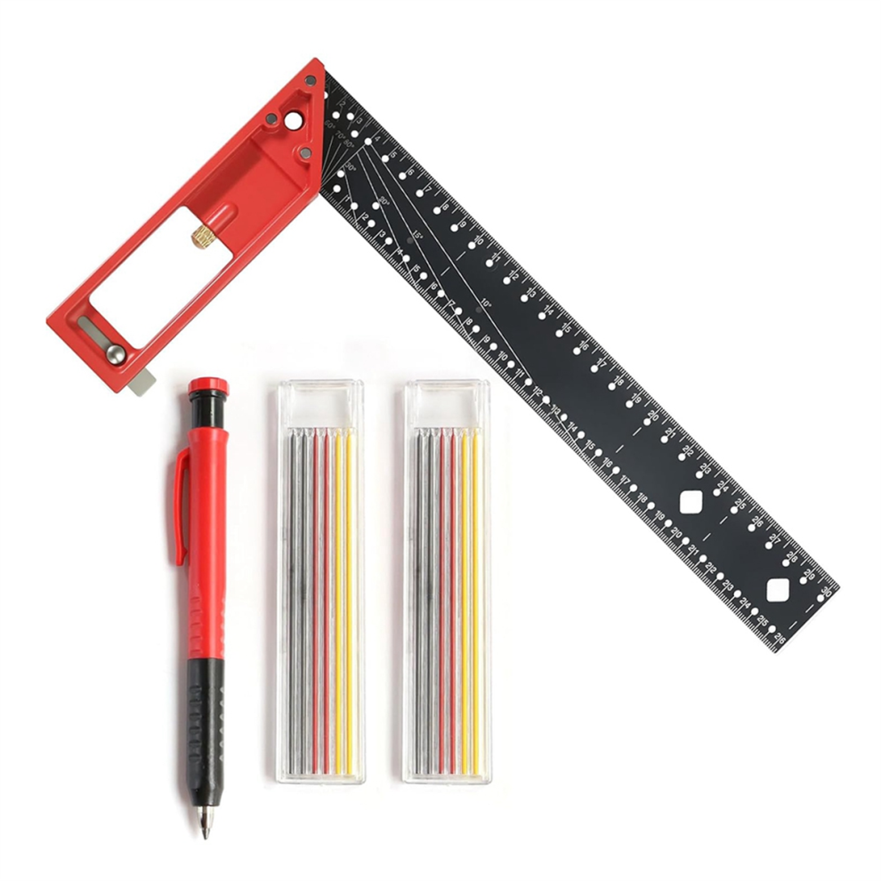 Framing Square Ruler Adjustable Carpenter Square Layout Tool 4713049681098