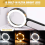 Magnifying Glass with Light, 30X Handheld 18LED Cold and Warm Light 2