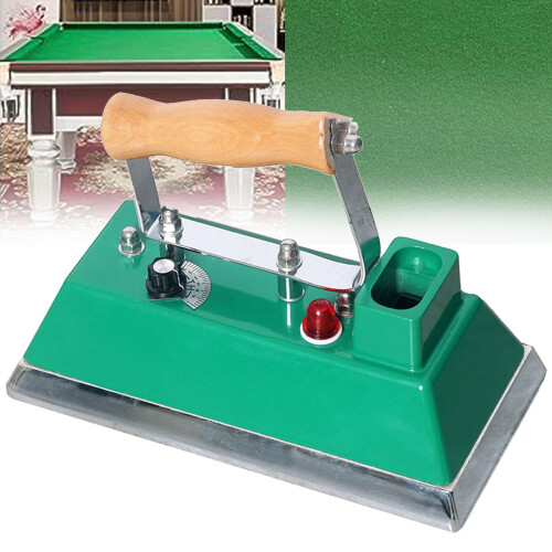 Quick Iron Pool Tablecloth Billiards Thermostatic Brush, 243mm Adjustable Temperature Pool Accessory