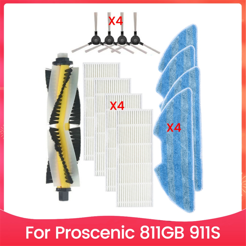 Main Brush Hepa Filter Mop Cloth For 811Gb 911S Spare Parts A 4713049681487