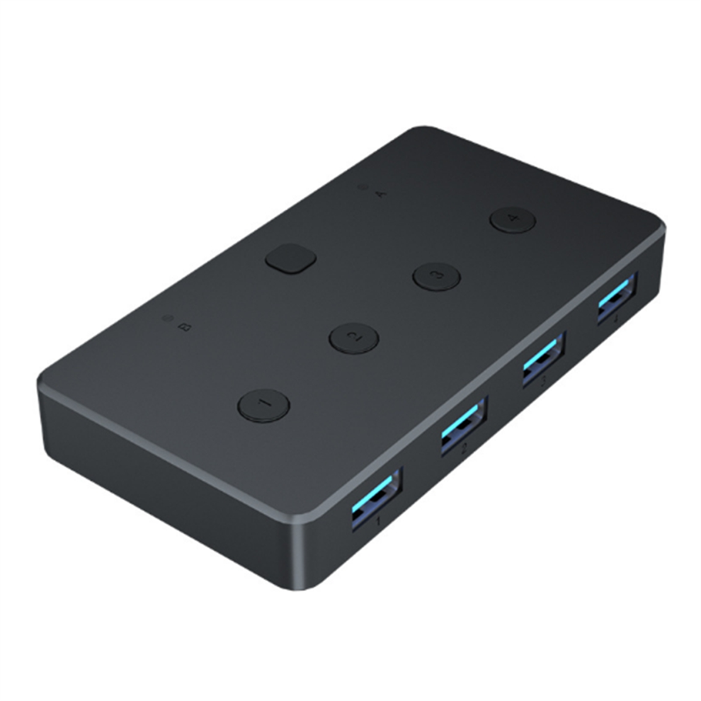 Usb 3.0 Switcher For Mouse, Keyboard,Printer And More Black 4713049681548