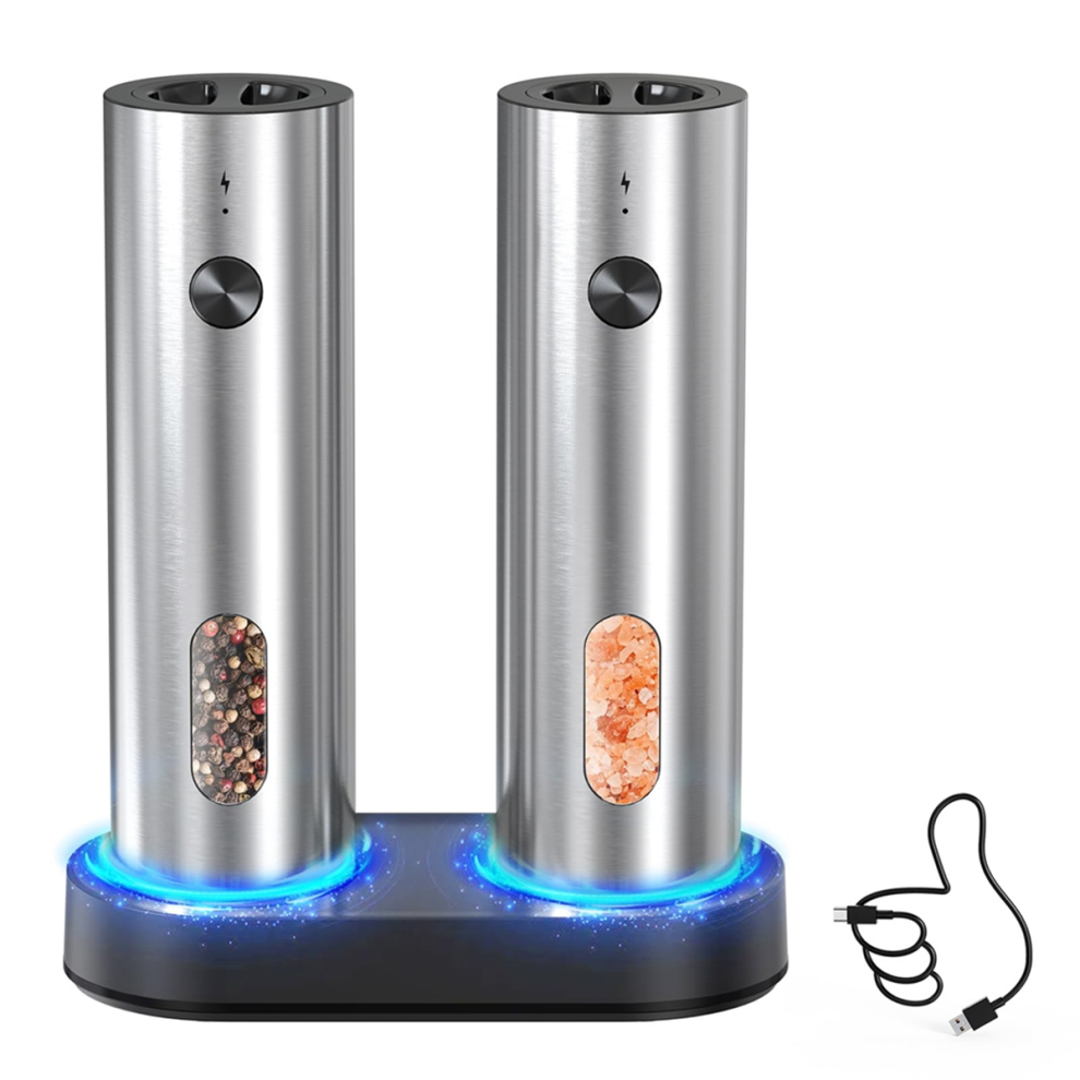 Rechargeable Electric Salt And Pepper Grinder Set 4713049682293