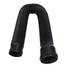 Durable PE Rain Gutter Extender with Splash Prevention - Black Adjustable