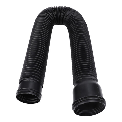 Durable PE Rain Gutter Extender with Splash Prevention - Black Adjustable