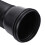 Durable PE Rain Gutter Extender with Splash Prevention - Black Adjustable 5