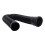 Durable PE Rain Gutter Extender with Splash Prevention - Black Adjustable 8