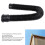 Durable PE Rain Gutter Extender with Splash Prevention - Black Adjustable 4