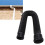 Durable PE Rain Gutter Extender with Splash Prevention - Black Adjustable 15