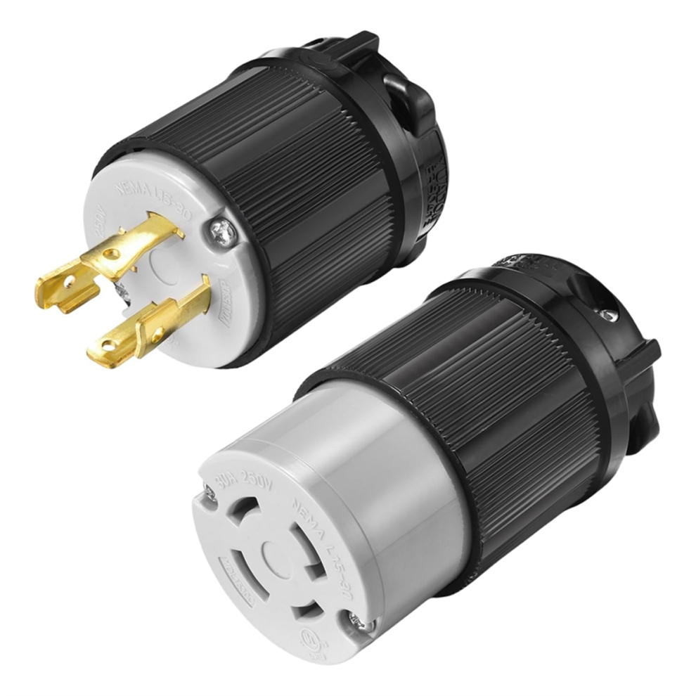 Nema L15-30P/30C Male/Female Plug Connector ,30Amp,Ac 250 Volt 4713049682545