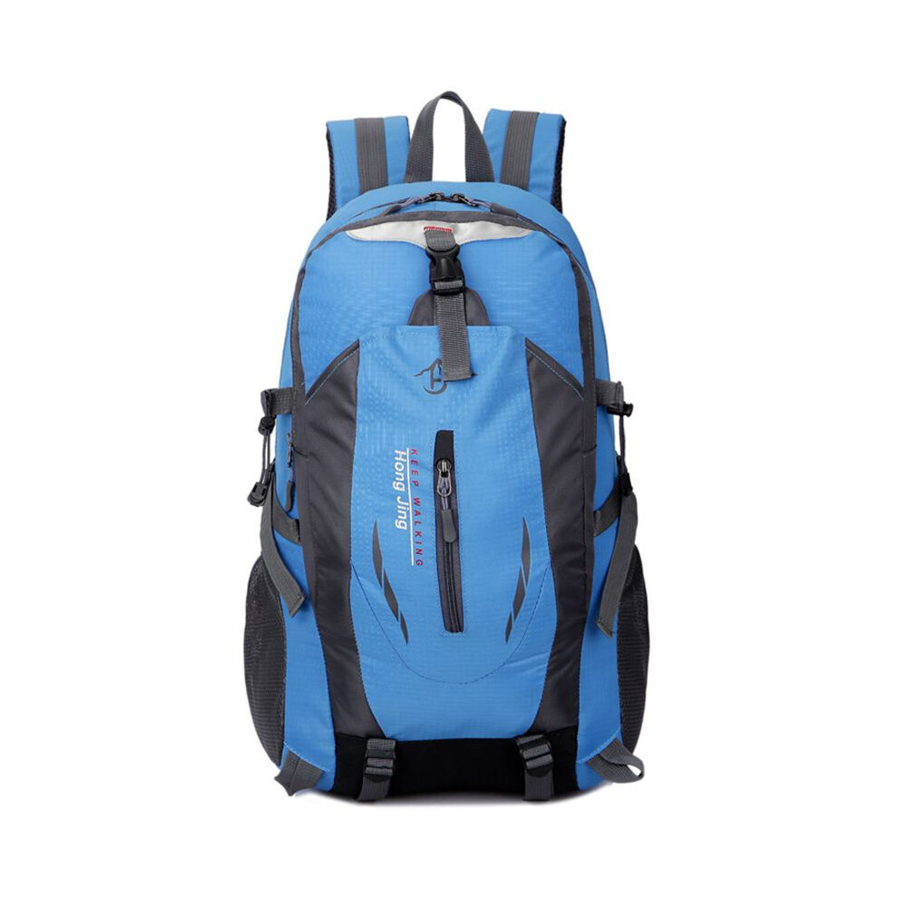(Blue) 40L Large Travel Rucksack Outdoor Waterproof Hiking Camping Luggage Backpack Bag Blue
