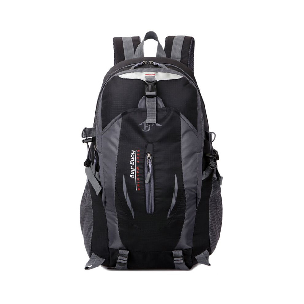(Black) 40L Large Travel Rucksack Outdoor Waterproof Hiking Camping Luggage Backpack Bag Black
