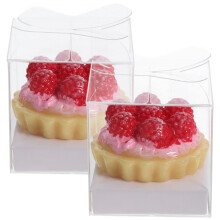 2Pcs Resin Artificial Dessert Mini Cake Decor for Home and Photos