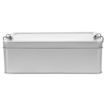 Blank Silver Tinplate Box Multi-Purpose Candy Storage Tin