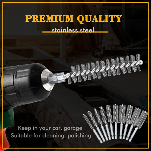 30 Pcs Bore Brush for Drill Wire Bore Cleaning Brush Set 1