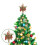 Home Christmas Tree Topper Treetop Plastic 1pack 4